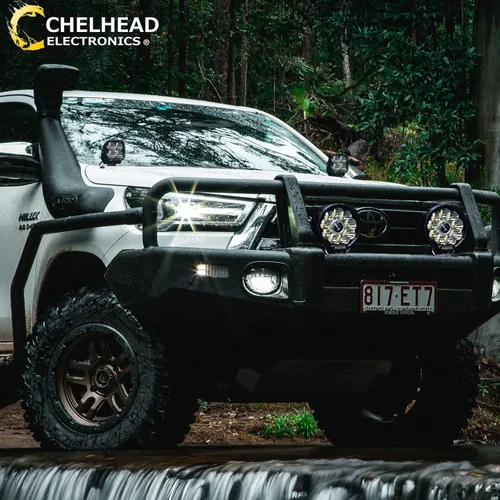 Miniatura 8 de Chelhead Luz LED ámbar DRL de 45 W, impermeable, 65 W, cada cápsula, compatible con camiones, Tacoma Bronco, tractor, Polaris Can Am X3 UTV
