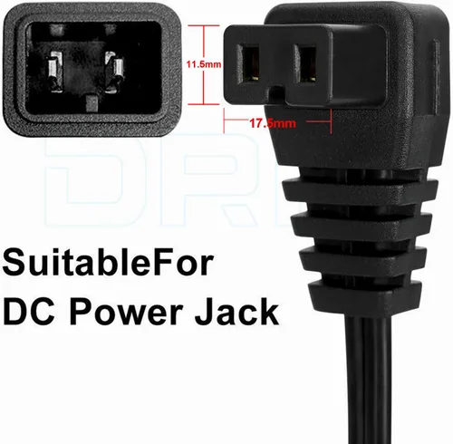 Miniatura 4 de Compresor portátil de ángulo recto de 12 V CC, mini refrigeradores de automóvil, cable de alimentación termoeléctrico universal para automóvil