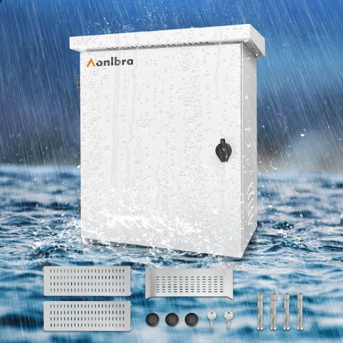 Miniatura 9 de Caja eléctrica de acero inoxidable 304 16 "x 12" x 6" IP66 Caja eléctrica al aire libre Caja eléctrica impermeable adecuada para uso en interiores