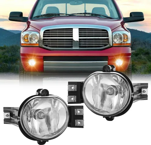 Miniatura 10 de Conjunto de luces antiniebla de repuesto para 2002-2008 Ram 1500, 2003-2009 Ram 2500, 2003-2010 Ram 3500 camioneta pickup, 2005-2006 Durango