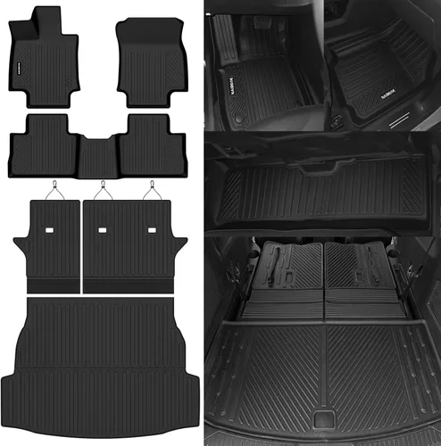 Miniatura 35 de Alfombrillas de piso Naibeve para Ford Edge 2015 2016 2017 2018 2019 2020 2021 2022 2023 2024 2025 - Ajuste personalizado para todo clima