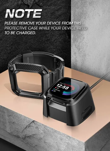 Miniatura 4 de SUPCASE Unicorn Beetle Pro - Correa de reloj para Fitbit Versa 4, Fitbit Versa 3, Fitbit Sense 2/1, correa protectora de repuesto