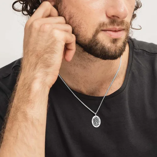 Miniatura 429 de Collar de plata de ley 925 con medalla de San Patrón, colgante de protección católica, amuleto, joyería religiosa para hombres y mujeres