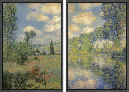 Miniatura 86 de MUDECOR Lienzo enmarcado para pared, bosque brumoso, reflejos, paisaje tranquilo, ilustraciones modernas, arte decorativo, bohemio, tranquilo/zen