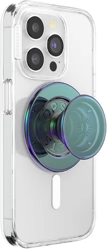 Miniatura 10 de PopSockets Agarre para teléfono con soporte magnético, parte superior intercambiable, sujeción segura para fundas MagSafe de iPhone, agarre
