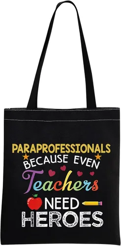 Miniatura 10 de MBMSO Bolsa de maquillaje paraprofesional porque incluso TCH necesita héroes regalos de agradecimiento paraprofesional regalos de paraeducador