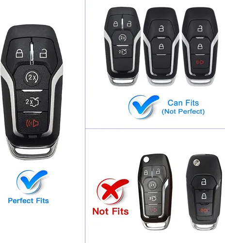 Miniatura 2 de Funda para llavero Ford, funda de protección completa de TPU suave premium para Ford Fusion Mustang F150 Edge Explorer Lincoln MKZ MKC MKX Smart