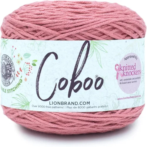 Miniatura 31 de Lion Brand Yarn Coboo, hilo suave para tejer, hacer ganchillo y manualidades, Vanilla Blossom, paquete de 3 Flor de vainilla