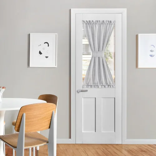 Miniatura 67 de NICETOWN - Cortinas transparentes para puerta de ventana, tratamiento de ventana lateral para puertas estrechas de vidrio/cocina/puerta delantera