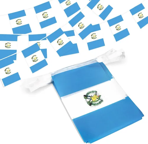Miniatura 13 de Anley Bandera de cuerda de Perú, banderas de banderín, eventos patrióticos 28 de julio Día de la Independencia peruana decoración para bares