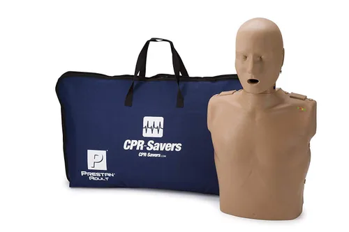 CPR Savers Maniquí profesional de entrenamiento de RCP para adultos Prestan con monitor de retroalimentación AHA 2019, piel oscura, PP-AM-100M-DS