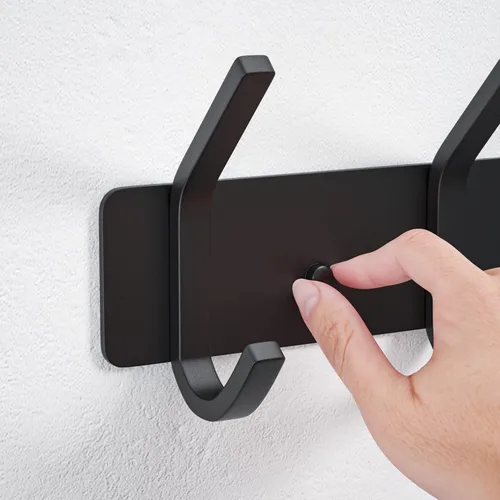 Miniatura 5 de VAEHOLD Ganchos de Pared para Abrigos Montados en Pared, Perchero con 6 Ganchos Dobles para Colgar Toalla Sombrero Abrigo Bata Bolsa Llave para Baño