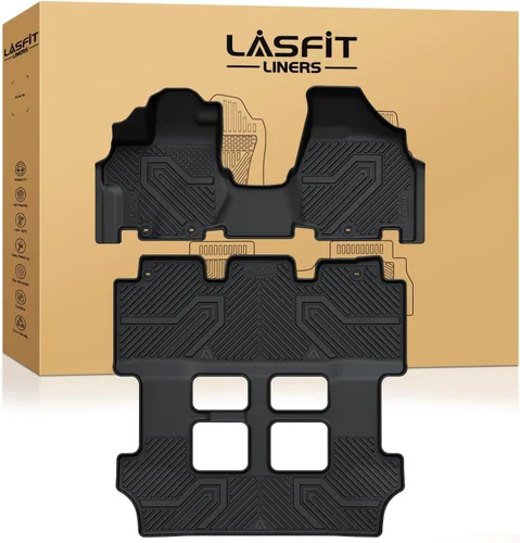 Miniatura 13 de LASFIT Alfombrillas para Honda Civic Sedan 2016-2021 y Hatchback 2017-2021 y Coupe 2016-2020, Alfombrillas de TPE de Ajuste Personalizado para Todo