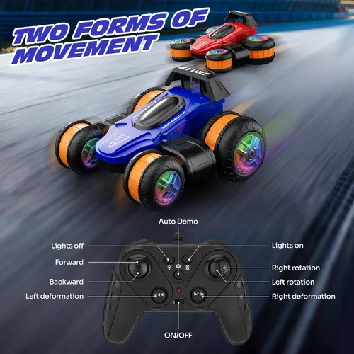 Miniatura 6 de Coche de Derrape de Alta Velocidad con Control Remoto para Niños, Autos RC de Deformación con Rotación de 360 Grados para Niños y Niñas de 3 a 16