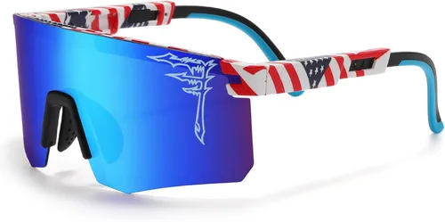 FIXEROS Gafas de sol polarizadas de béisbol de dos tamaños para adultos y jóvenes, niños y niñas, UV400 para hombres y mujeres, gafas deportivas de