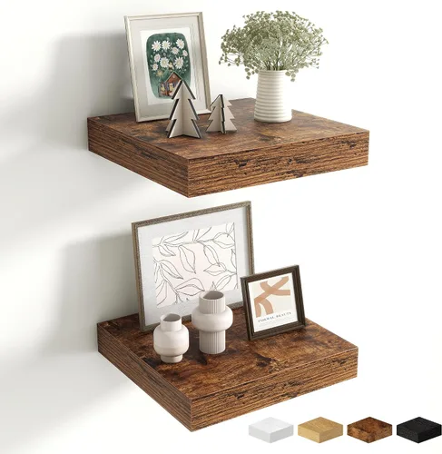Miniatura 15 de Estantes flotantes de 48 pulgadas para pared, estante de chimenea de 10 pulgadas de profundidad, estantes flotantes de madera para pared, estantes