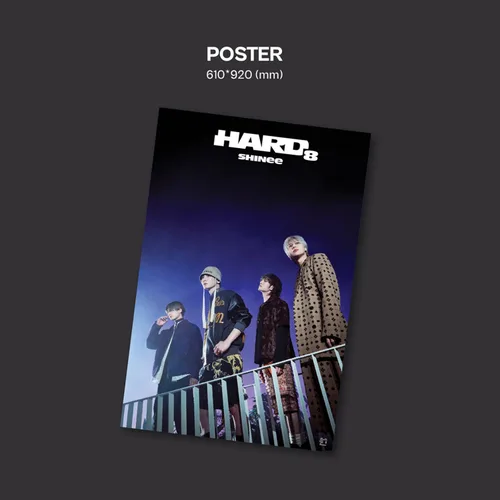 Miniatura 4 de SHINee - 8th Album [Hard] (Runner Ver.) Cover + CD-R + Photo Book + Photo Card + Bromide + Poster + 4 Hologram Photocards