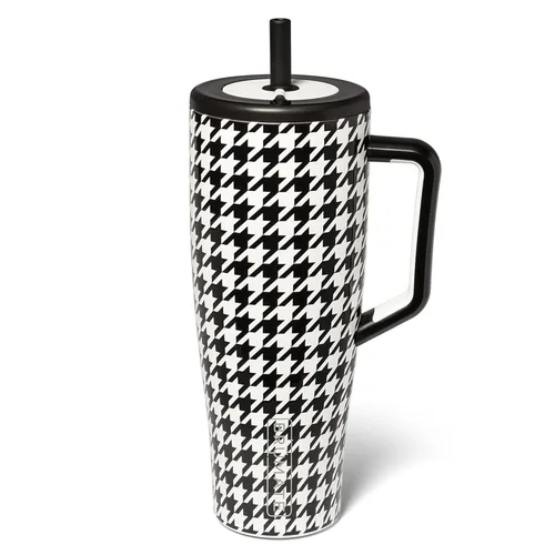 Miniatura 44 de BrüMate Era Vaso térmico con asa y pajilla, 40 onzas, 100% a prueba de fugas, con tapa, hecho de acero inoxidable, base apta para portavasos, moca
