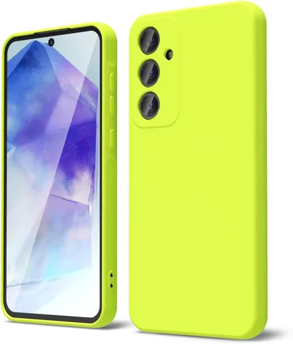 Miniatura 28 de oakxco Funda para teléfono Samsung Galaxy A12 con agarre de silicona líquida, linda delgada fina suave cubierta de gel de goma TPU lisa para mujeres