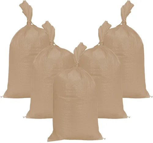 Miniatura 10 de AK TRADING CO. Sacos de arena de polietileno de 14 x 26 pulgadas con protección UV y lazos integrados, barrera de agua de inundación, bolsas de Verde