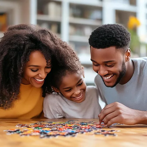 Miniatura 6 de Expresiones Afroamericanas - Rompecabezas "Praises Go Up" – Rompecabezas de 500 piezas inspiradores para adultos Arte inspirador basado en la fe