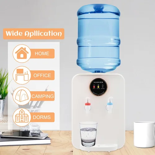 Miniatura 5 de Dispensador de agua caliente/fría para encimera Premium, carga superior, color blanco