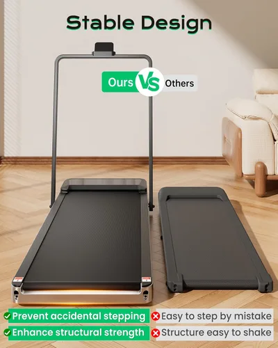 Miniatura 7 de Treadflow - Alfombrilla de caminata, caminadora con inclinación para el hogar y la oficina, caminadora portátil debajo del escritorio de 2.5 HP