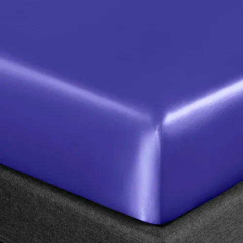 Miniatura 91 de Homiest Juego de sábanas de satén de lujo de 3 piezas con bolsillo profundo, 1 sábana bajera + 1 sábana encimera + 1 funda de almohada