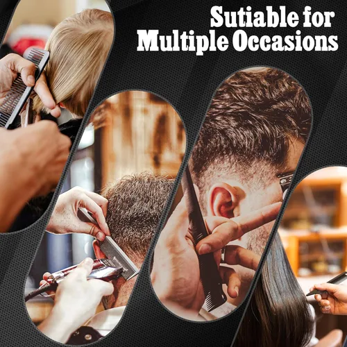 Miniatura 7 de SALON SILK Peine de pelo para hombres y mujeres, set de 8 peines profesionales para cabello mojado, rizado, natural, desenredante, para separar