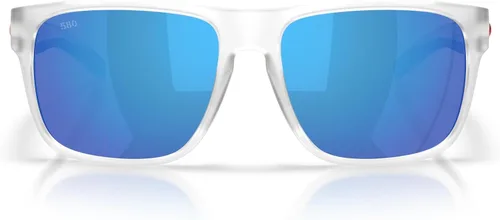 Miniatura 24 de Costa Man - Gafas de sol con montura negra mate, lentes de espejo verde, 2.323 in