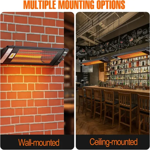 Miniatura 5 de DR. INFRARED HEATER Calentador infrarrojo portátil para interiores y exteriores para patio, garaje, comercial y residencial con control remoto