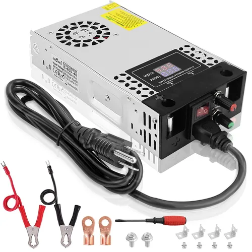 Miniatura 8 de EAGWELL Fuente de alimentación CC CA 110V/220V a DC 0-48V 10A 480W Buck Convertidor, adaptador LED ajustable regulado 5V 12V 24V 30V 36V 48V Volt