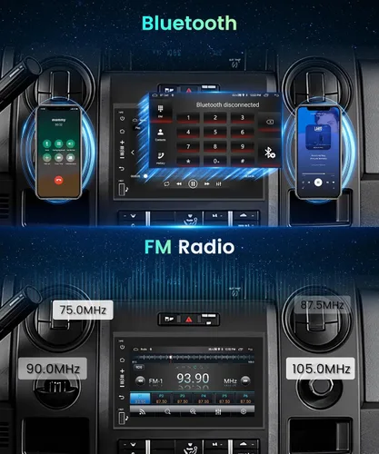 Miniatura 6 de Podofo Radio 2G 64G para Ford F150 F250 F350 Fusion Edge Explorer Expedition Car Stereo,7 pulgadas 1080p IPS pantalla táctil F-150 estéreo