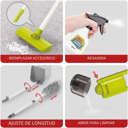 Miniatura 4 de Juego de limpieza para niños pequeños, juego de juguetes de limpieza para niños, nuevo juego de limpieza desmontable de 29 piezas para niños Rojo