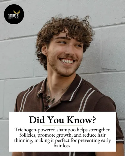 Miniatura 6 de Nativo's Champú fortalecedor para adelgazar el cabello – Fórmula de biotina, trichogen, palma enana americana y zinc – Volumizante y engrosante