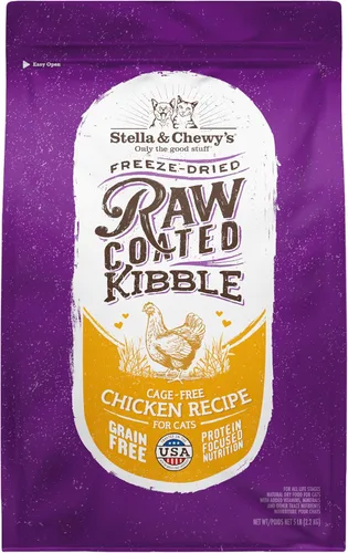 Miniatura 13 de Stella & Chewy's Comida para Gatos con Recubrimiento Crudo - Croquetas Altas en Proteínas, Sin Granos con Salmón de Captura Silvestre - Soporte