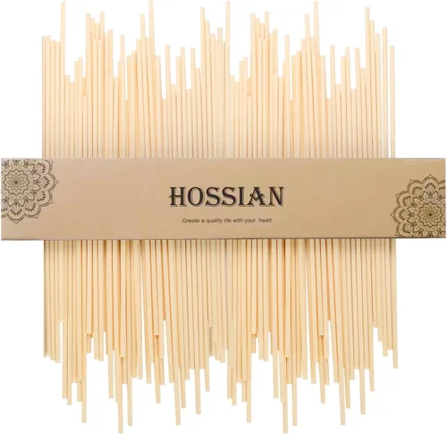 Miniatura 9 de HOSSIAN 50 varillas difusoras de varillas de 7.87 pulgadas de ratán natural, repuesto de difusor de varillas de color primario
