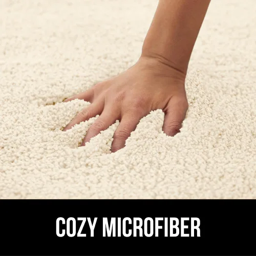 Miniatura 3 de GORILLA GRIP Alfombras de baño, 30 x 20 pulgadas, ultra suave, absorbente, alfombra de baño de felpa gruesa, lavable a máquina, microfibra de secado