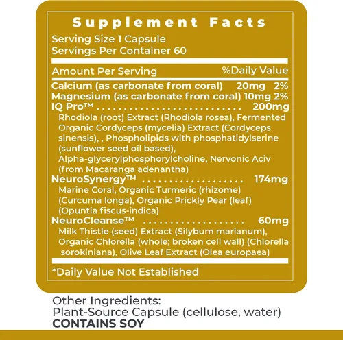 Miniatura 6 de Premier Research Labs CereVen - Suplemento cerebral herbario para memoria y concentración con Rhodiola Rosea, suplemento de Rhodiola Rosea