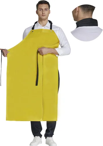 Delantal de goma impermeable para carnicero resistente al aceite resistente a los productos químicos delantales de seguridad para limpiar peces,