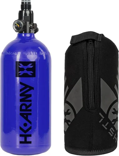 Miniatura 13 de HK Army Tanque de aire comprimido de aluminio HPA para paintball con sistemas de aire - Regulador estándar Azul
