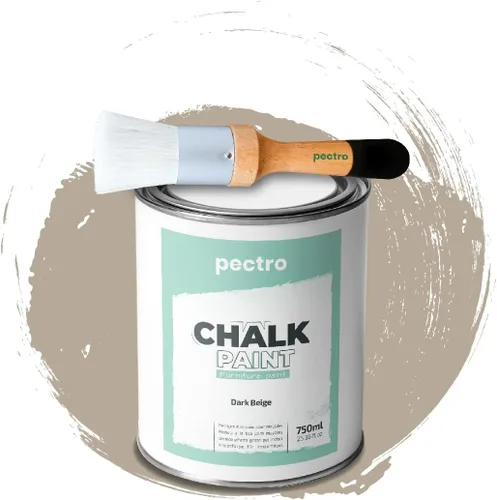 Miniatura 21 de Pintura de tiza para muebles, 25 onzas líquidas (25.4 fl oz) + pincel especial para pintura de tiza, pintura para muebles, sin lijar ni imprimar