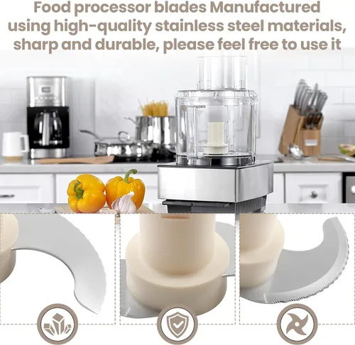 Miniatura 7 de DLC-001TXB - Cuchilla principal de acero inoxidable para procesador de alimentos Cuisinart de 14 tazas, compatible con Cuisinart DLC-2014