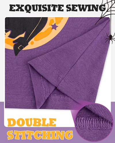 Miniatura 3 de KOBERO Pijamas de Navidad para niños y niñas de 18 meses-12 años, ropa de dormir 100% algodón