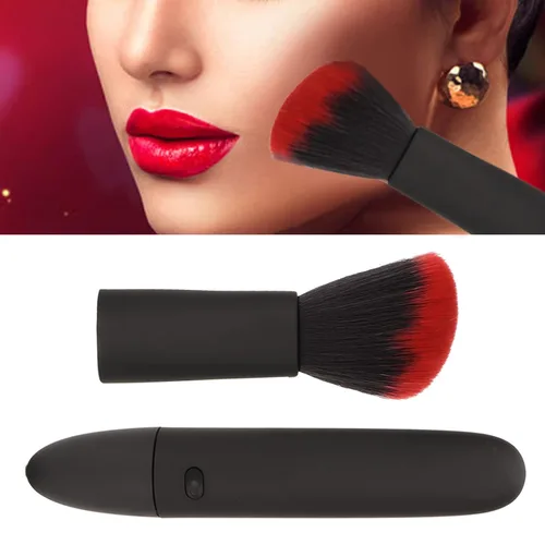 Miniatura 6 de TARSHYRY Cepillo de maquillaje eléctrico, multifuncional de 10 engranajes, cepillo de masaje eléctrico para rubor, cepillo de maquillaje USB