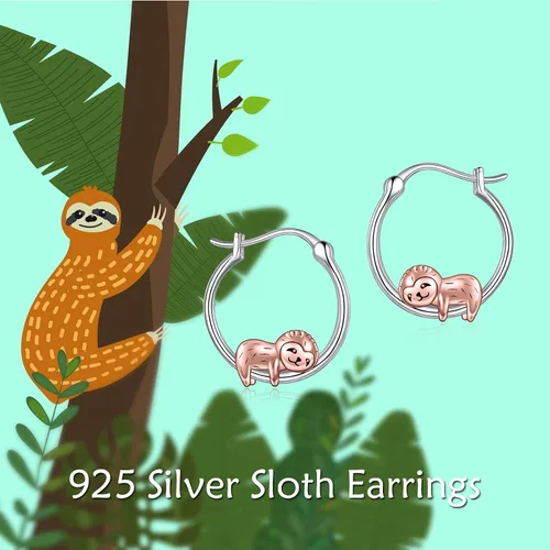 Miniatura 5 de VONALA Bonitos aretes de aro de plata de ley 925, regalos de cumpleaños para mujeres y niñas