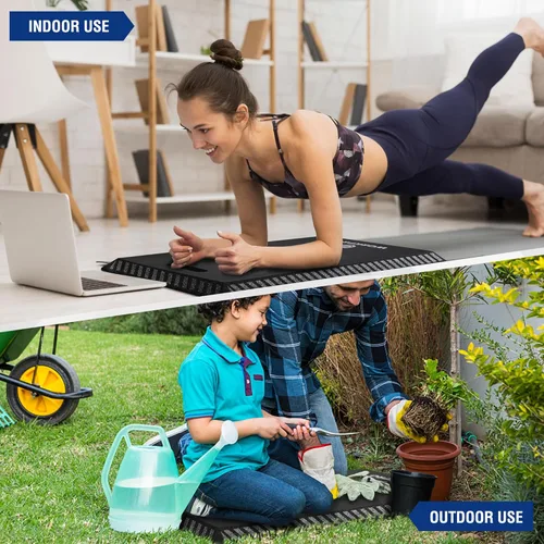 Miniatura 2 de WORKPRO Almohadilla de rodillas extra gruesa, amortiguación de rodilla de espuma NBR suave, alfombrilla de espuma extra grande para reparación