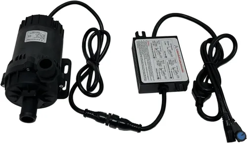 Miniatura 2 de SHYSKY Bomba de agua DC sin escobillas de alta potencia de 24 V 120 W DC60D-24120A-1 39.4 ft 39 pies de elevación 1003GPH, sumergible, velocidad