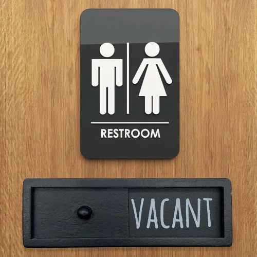 Miniatura 4 de WOJOGO Letrero de privacidad vacante ocupado – Letrero de privacidad para puerta de oficina en casa, baño, sala de conferencias, baño, indicadores