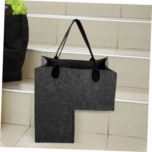 Miniatura 7 de CHILDWEET Cesta de lavandería de fieltro con forma y cesta de almacenamiento de juguetes, organizador para escaleras del hogar y cuarto de lavado